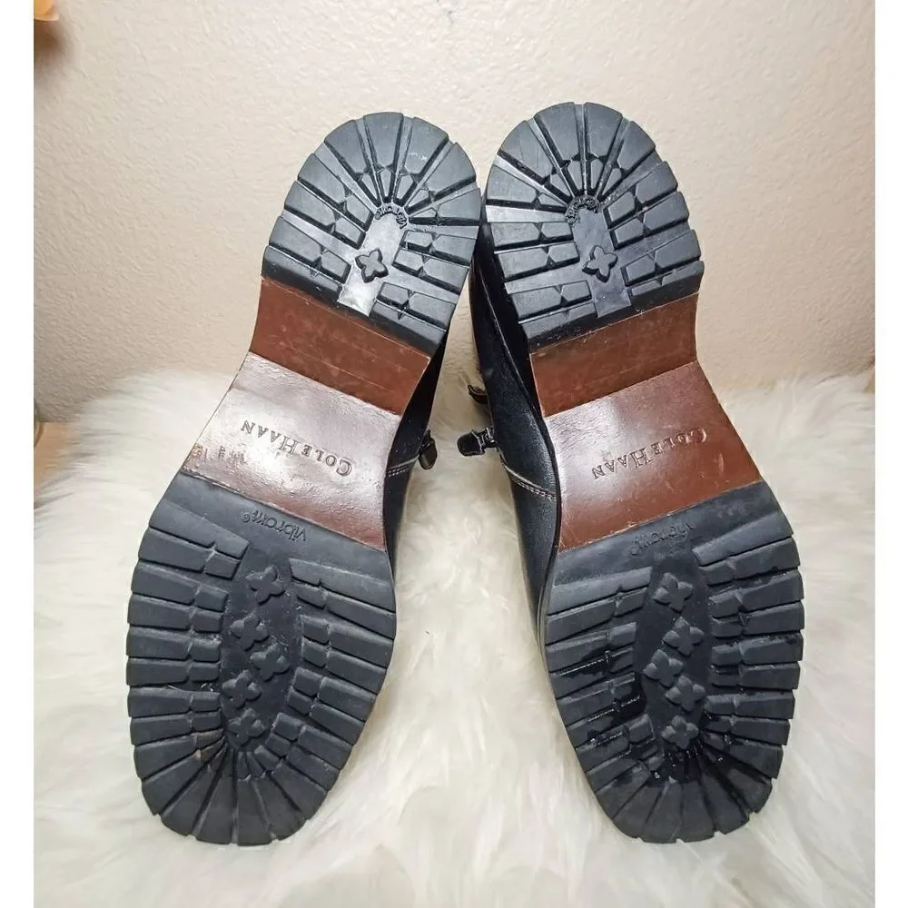 COLE HAAN LEATHER with LAMBS WOOL LINING MID-CALF BOOTS Size 5 - Picture 5 of 7